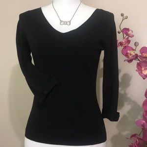 Ann Taylor XS  black blouse